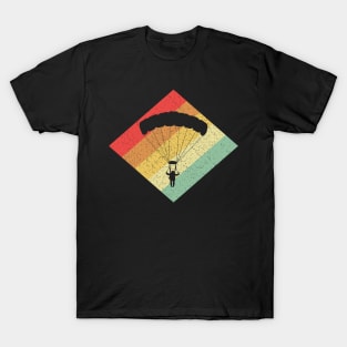 Retro Vintage 80s Skydiving Gift For Skydivers T-Shirt